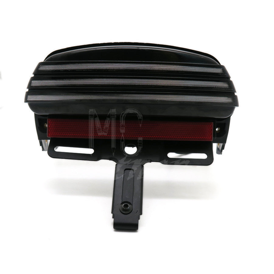 Tri-Bar LED Fender Tail Turn Signal Light License Plate Bracket For Dyna Fat Bob Q