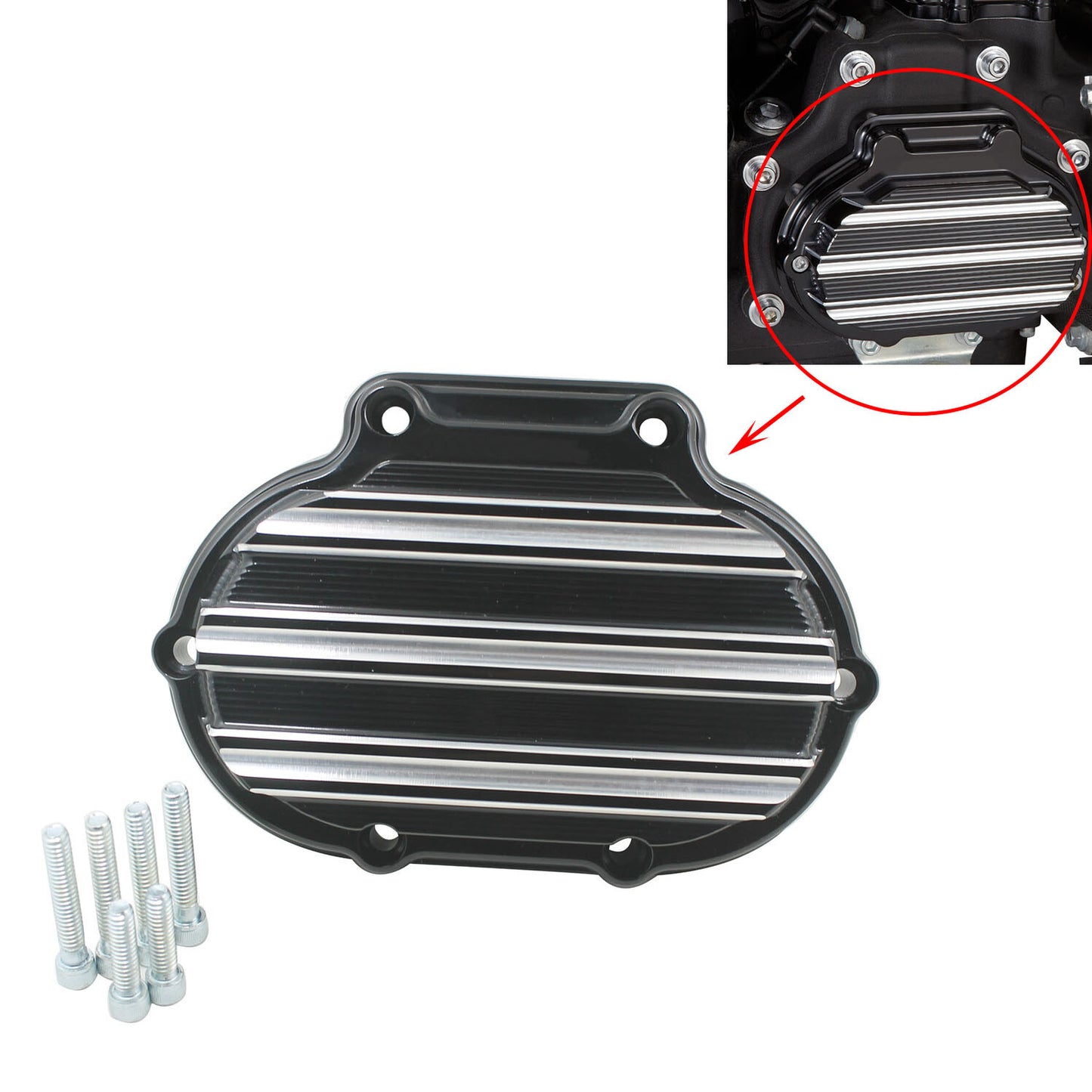 Gauge Transmission Side Cover Fit for Harley Touring Road Electra Glide 07-2013