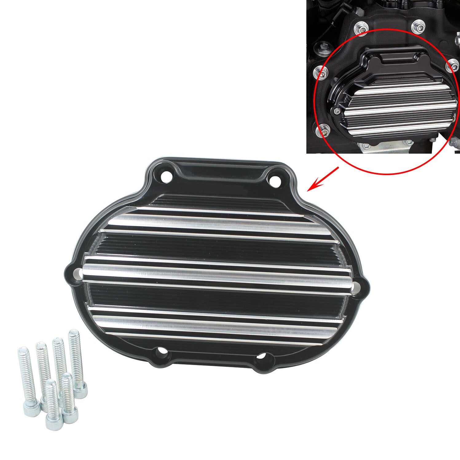 Gauge Transmission Side Cover Fit for Harley Touring Road Electra Glide 07-2013