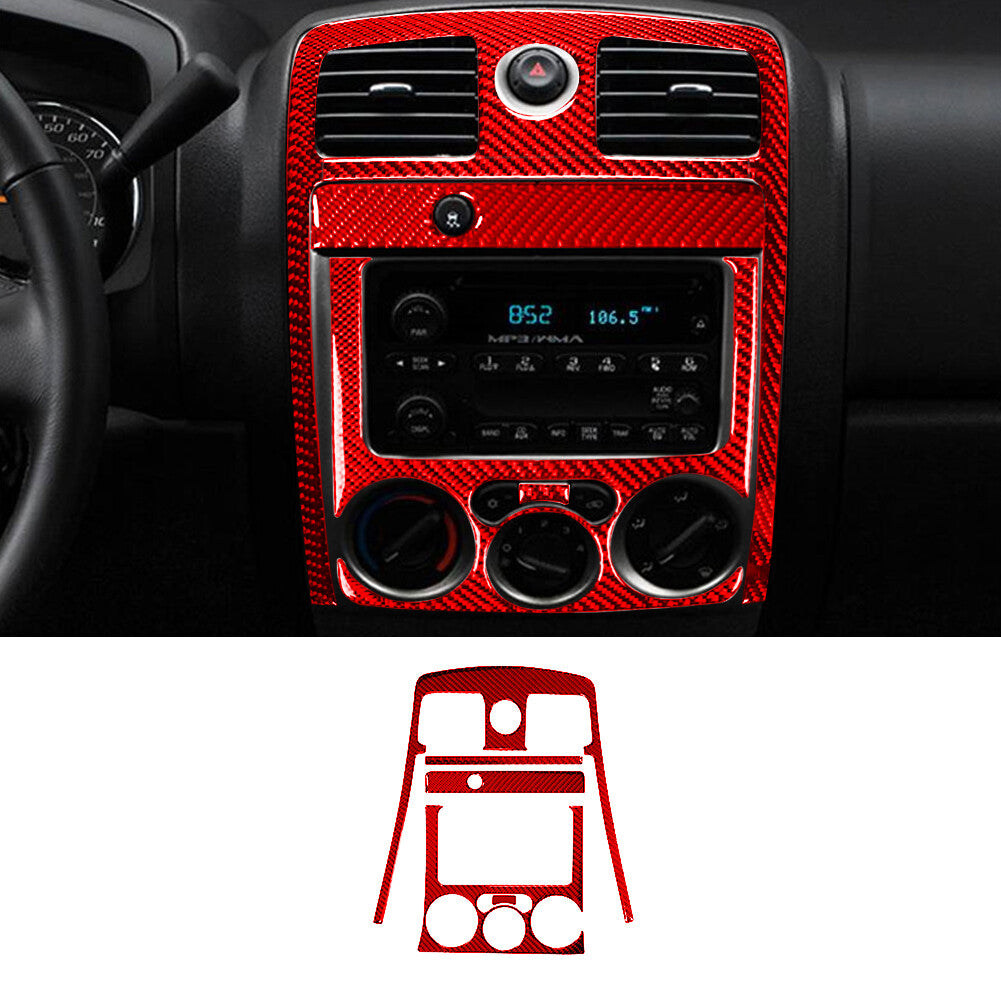 3Pcs For Z4 E89 2009-2016 Carbon Fiber Interior Radio Console Cover Trim v