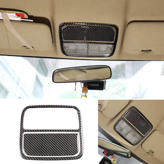 2¡ÁCarbon Fiber Front Reading Light Lamp Panel Cover for Honda CR-V CRV 2007-2011