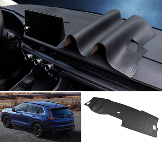 for Honda CR-V CRV 2023-24 Black PU Leather Dashboard Dash Mat Non-Slip Sun Trim