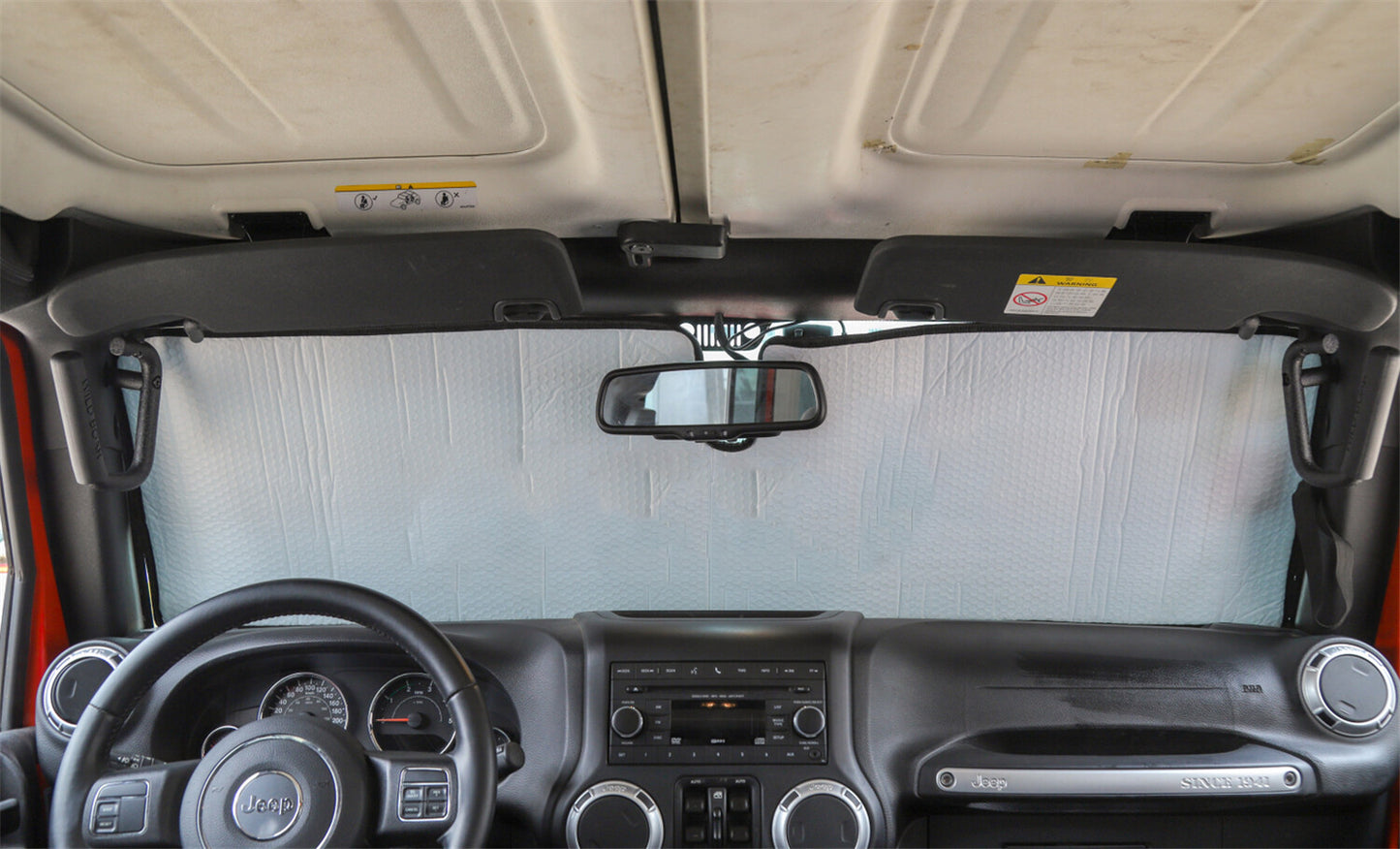 for Jeep for Wrangler JK 2007-2018 Sunshade 2/4 Door Windshield UV Heat Insulation