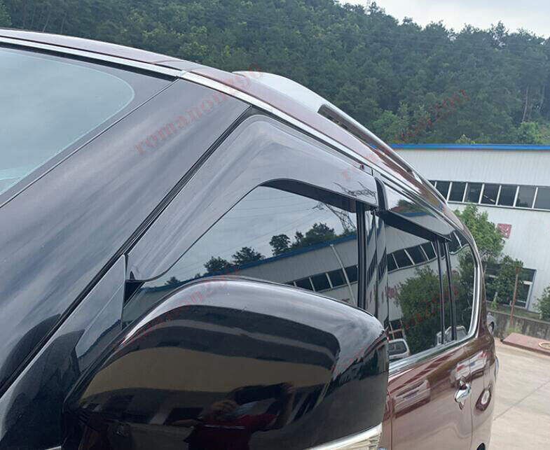 for Infiniti QX80 2014-2024 Smoke Window Wind Visor Rain Guard Vent Shade Shield