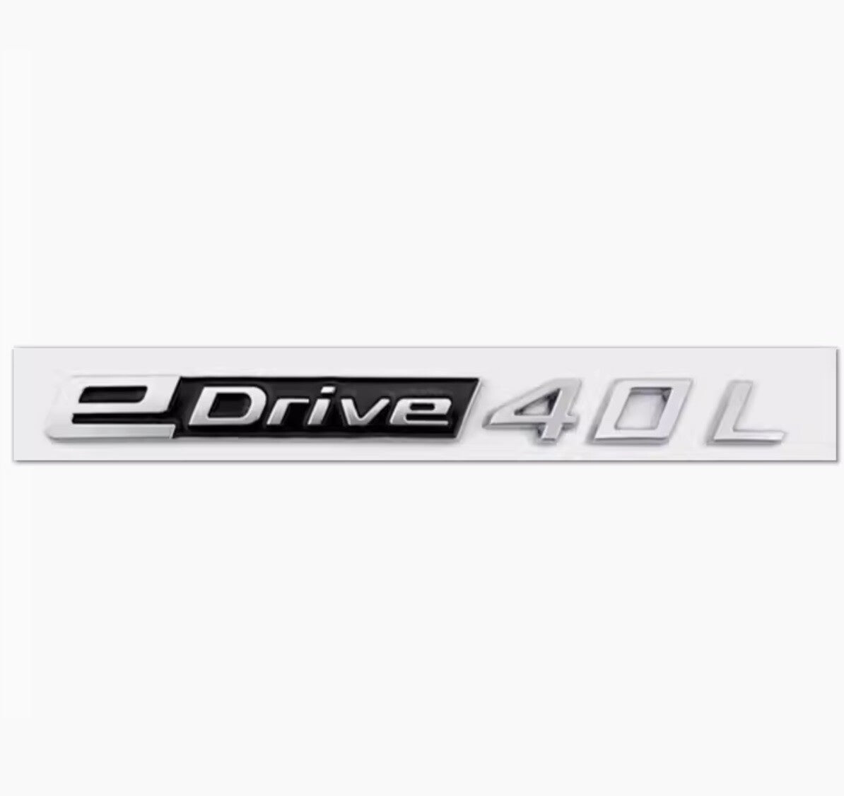EDrive40L EDrive 40 L Letter EMBLEM BADGE STICKER Silver for I3 I4 I5