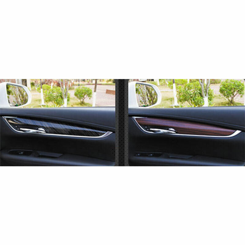 Fit for Cadillac XT5 2017-24 ABS Peach Wood Grain Inner Door Panel Strip Trim 4P