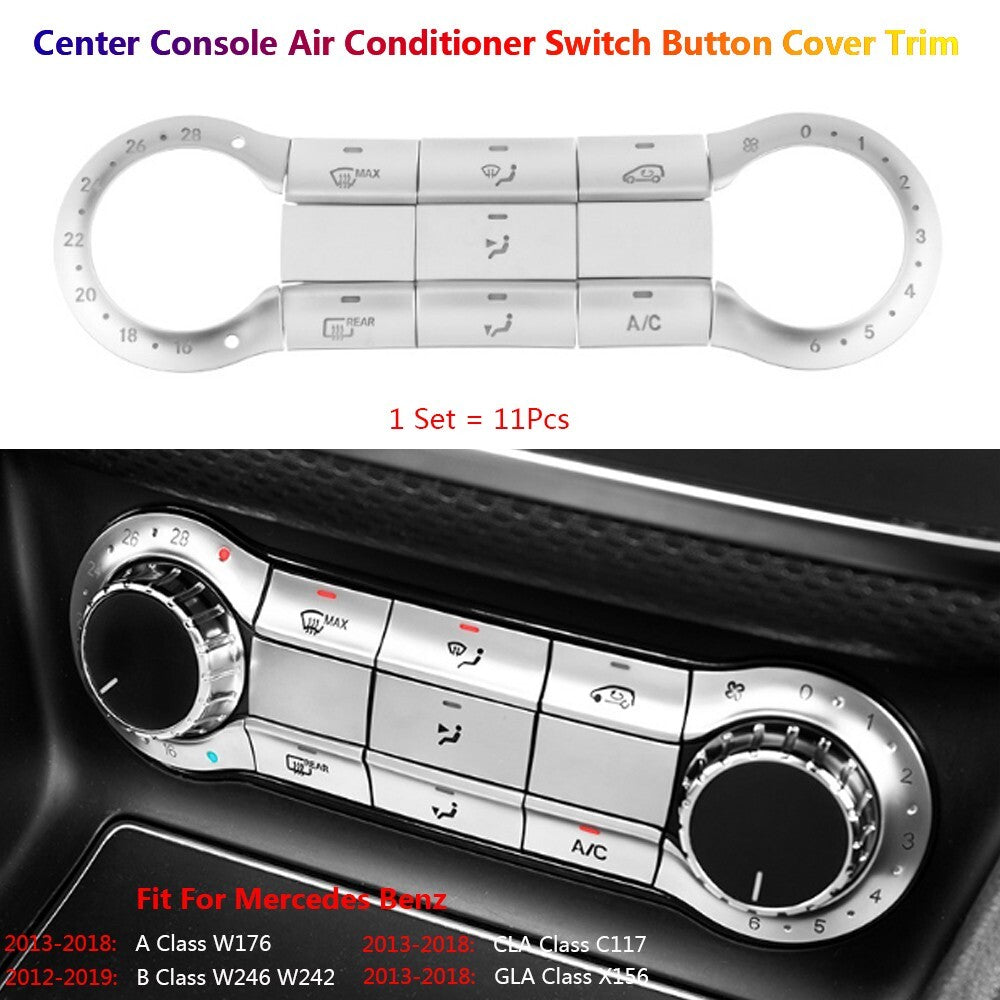 for Mercedes-Benz A B CLA GLA W176 W246 C117 X156 Car Center Air AC Button Cover