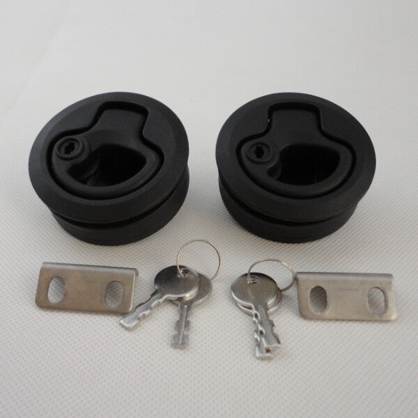 Marine Hatch Latch Lock Flush Pull Hatch Round Slam RV Boat Deck Hatch Part v