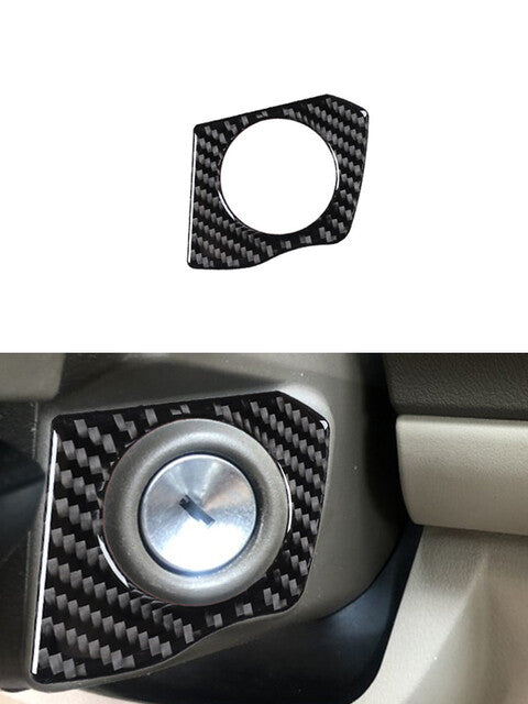 4Pcs Red Carbon Fiber Gear Shift Panel Cover Trim for Honda CR-V 2017-2021 v