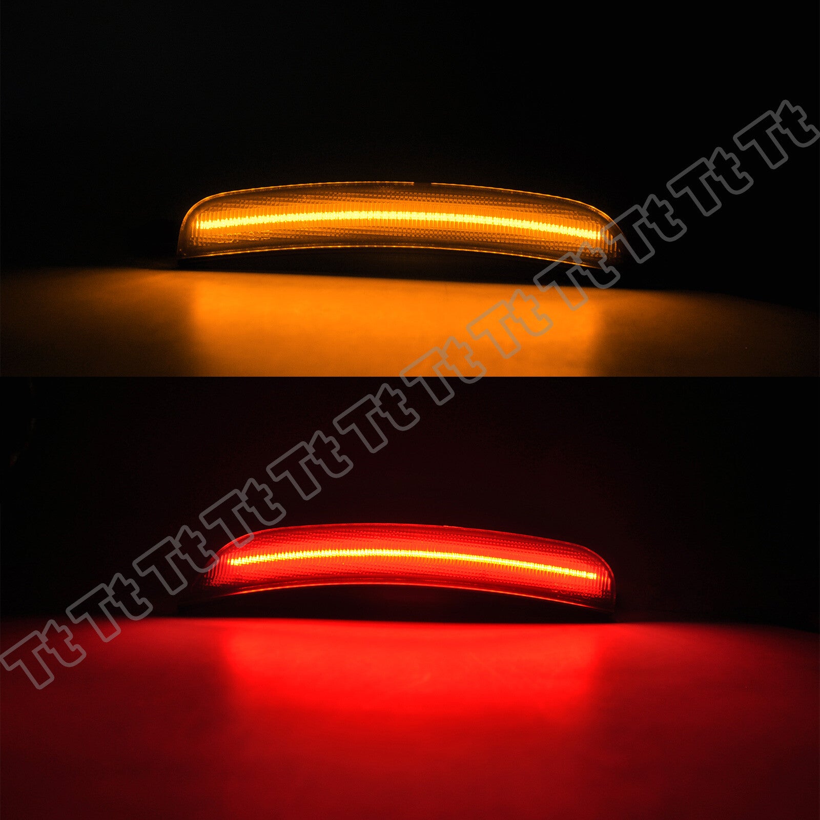 4x suitable for 2015-2022 for Dodge charger smoked front and rear LED side marker lights- v