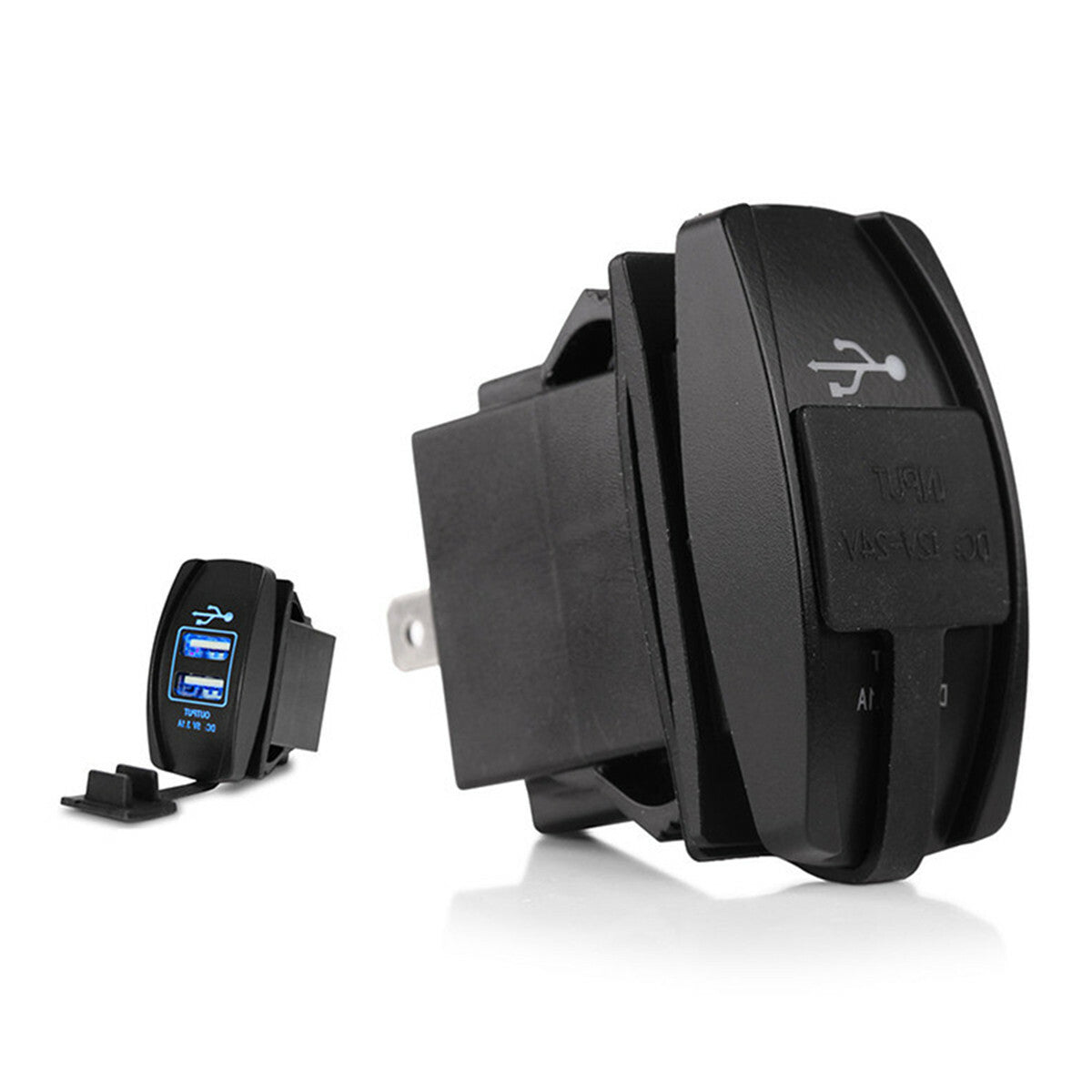 LED Waterproof Car for Charger Dual USB Port Auto Adapter Accessory For Apple iPhone