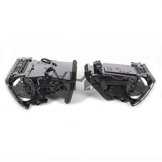 Left & Right Dashboard AC Air Vent Kit Bright Chrome Fit for VW CC for Passat CC Q