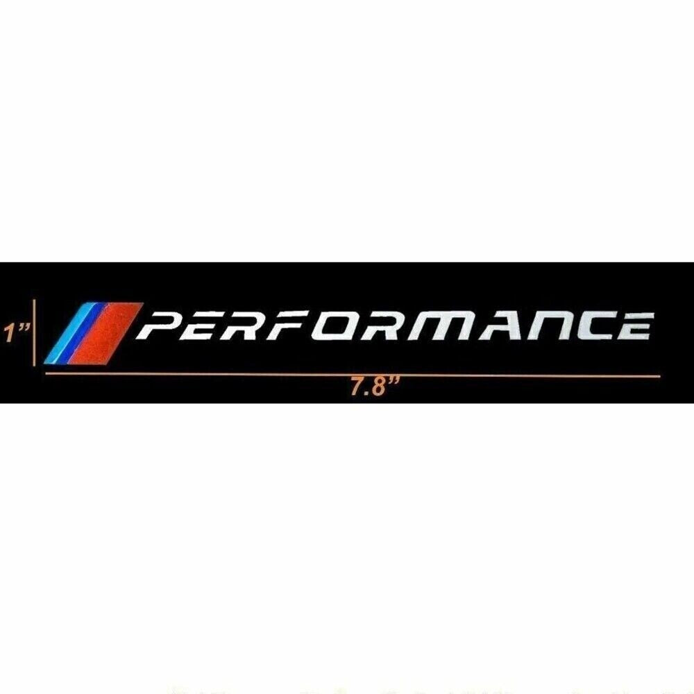 Performance 2.15M Glossy Black Side Skirt Sill Decal Stripe Stickers For New n