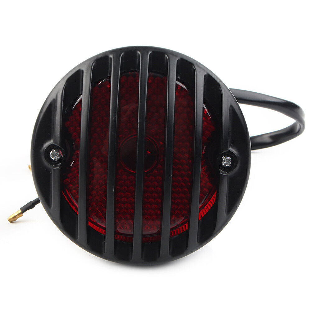 Motorcycle 12V Rear Brake License Plate Tail Light Lamp for Harley Cafe Racer Q
