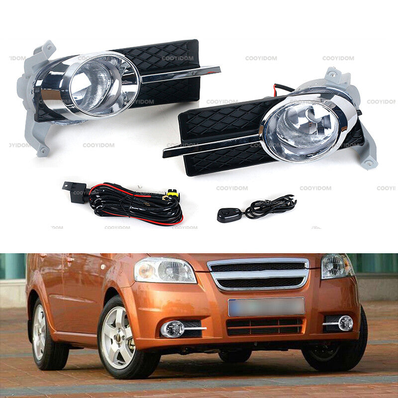 Front Fog light Fog Lamp Cover Bezel for Chevrolet Aveo sedan/Lova 2007-10 1 set