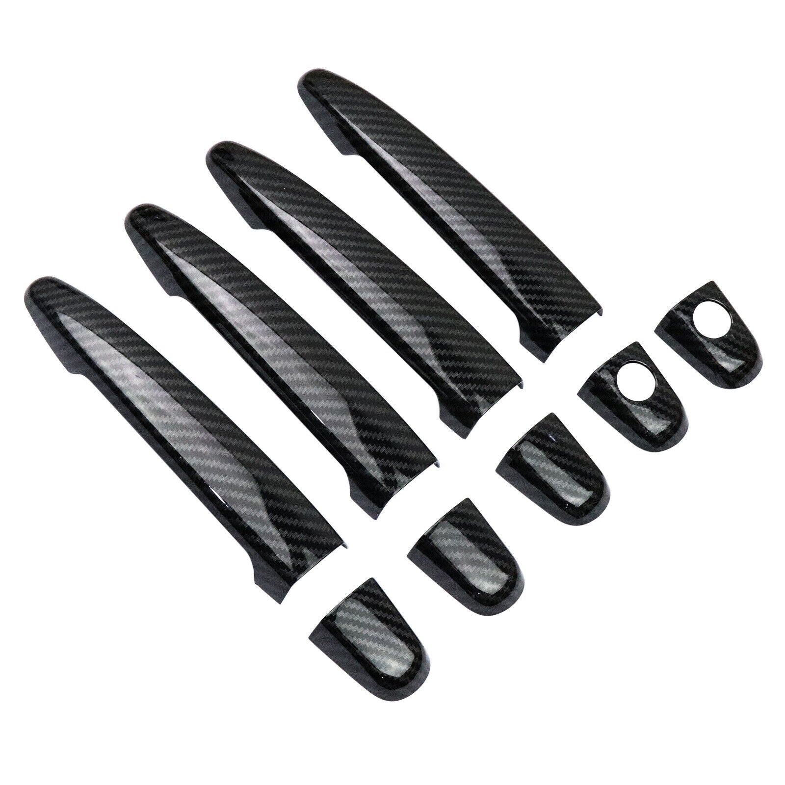 Carbon Fiber Style Door Handle Cover Trim Fit for Toyota for Corolla 2009-2013 2010 2011