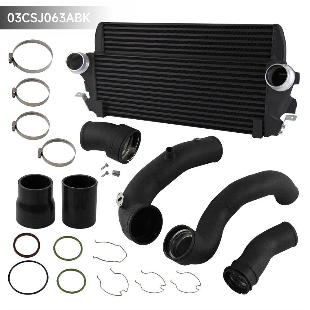 Intercooler w/ Charge Pipe Kit + Boost Pipe for BMW F10 FX 535i 640i 740i N55