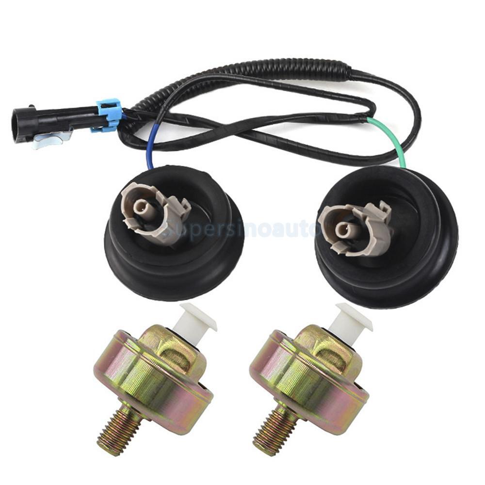 2PCS Knock Sensor For GM LS1 LQ4 LQ9 6.0 5.3 5.7 SU1282 harness 8104566030 US