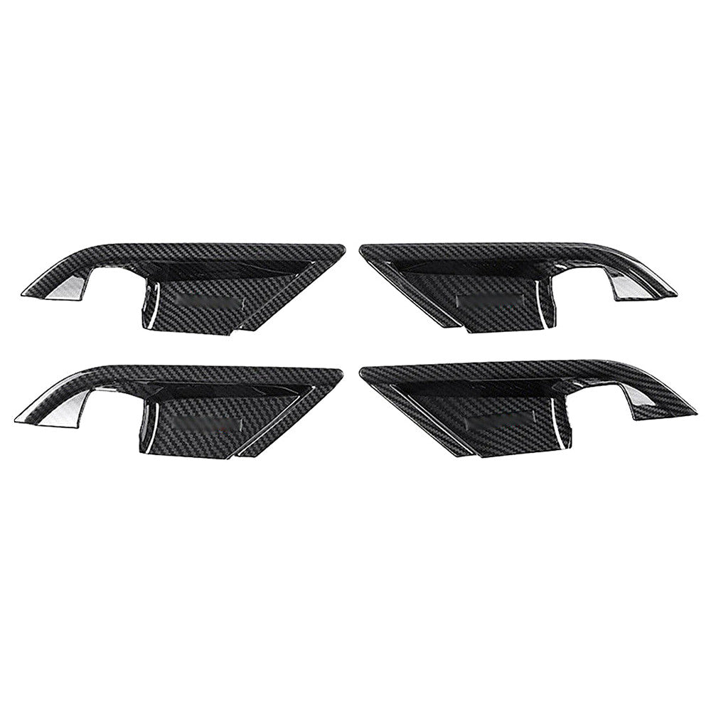 4pcs ABS Interior Door Handle Bowl Cover Trim Black for Toyota for Camry 2018-2020