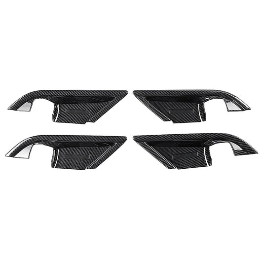 4pcs ABS Interior Door Handle Bowl Cover Trim Black for Toyota for Camry 2018-2020