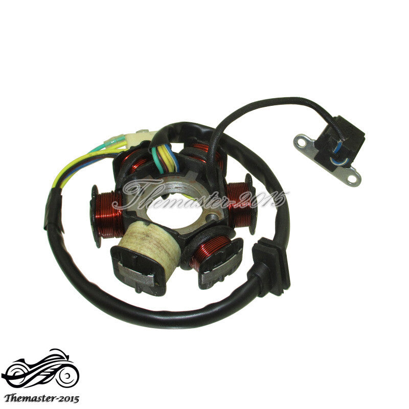 Engine Magneto Stator Coil For 50cc 110cc 125cc Electric Start Pit Dirt Bike ATV Q