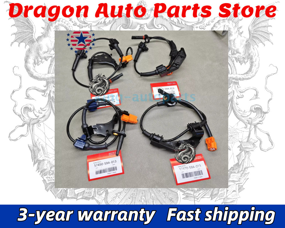 4PCS ABS Wheel Speed Sensor Front Rear Left & Right for Honda CR-V 2002-2006