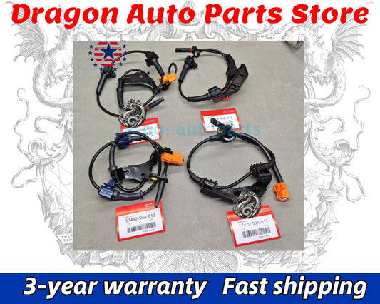 4PCS ABS Wheel Speed Sensor Front Rear Left & Right for Honda CR-V 2002-2006