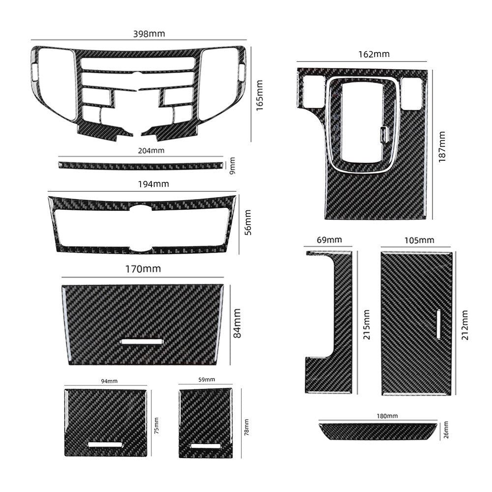 Red Carbon Fiber Manual Climate Control For Silverado/tahoe/ for sierra 2007-2014 B v