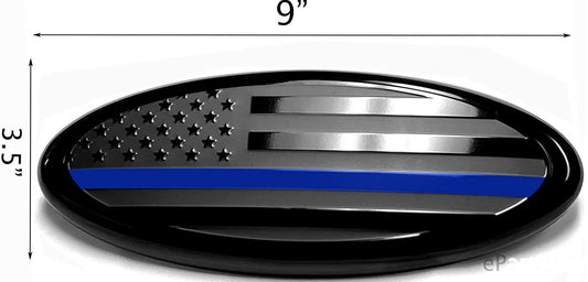 Car hood badge decals  for ford  F-150 F-250 F-350 Black/Blue