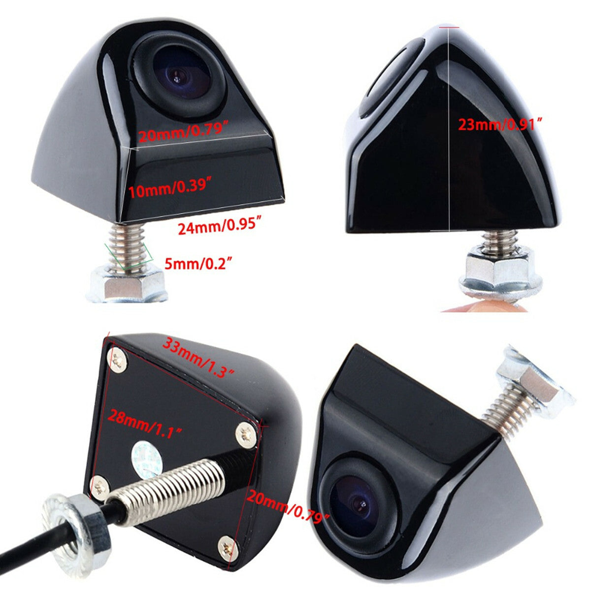 170¡ã Car Rear View Backup Camera Reverse Night Vision Waterproof Cam Kit Black