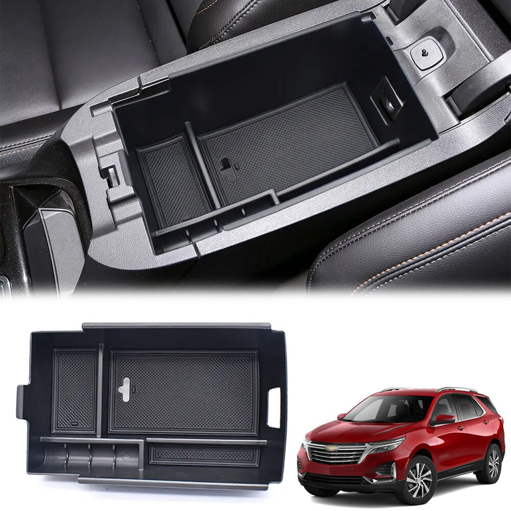 For 2018-2024 for Chevy Equinox Car Center Console Storage Box Organizer Accessories Q