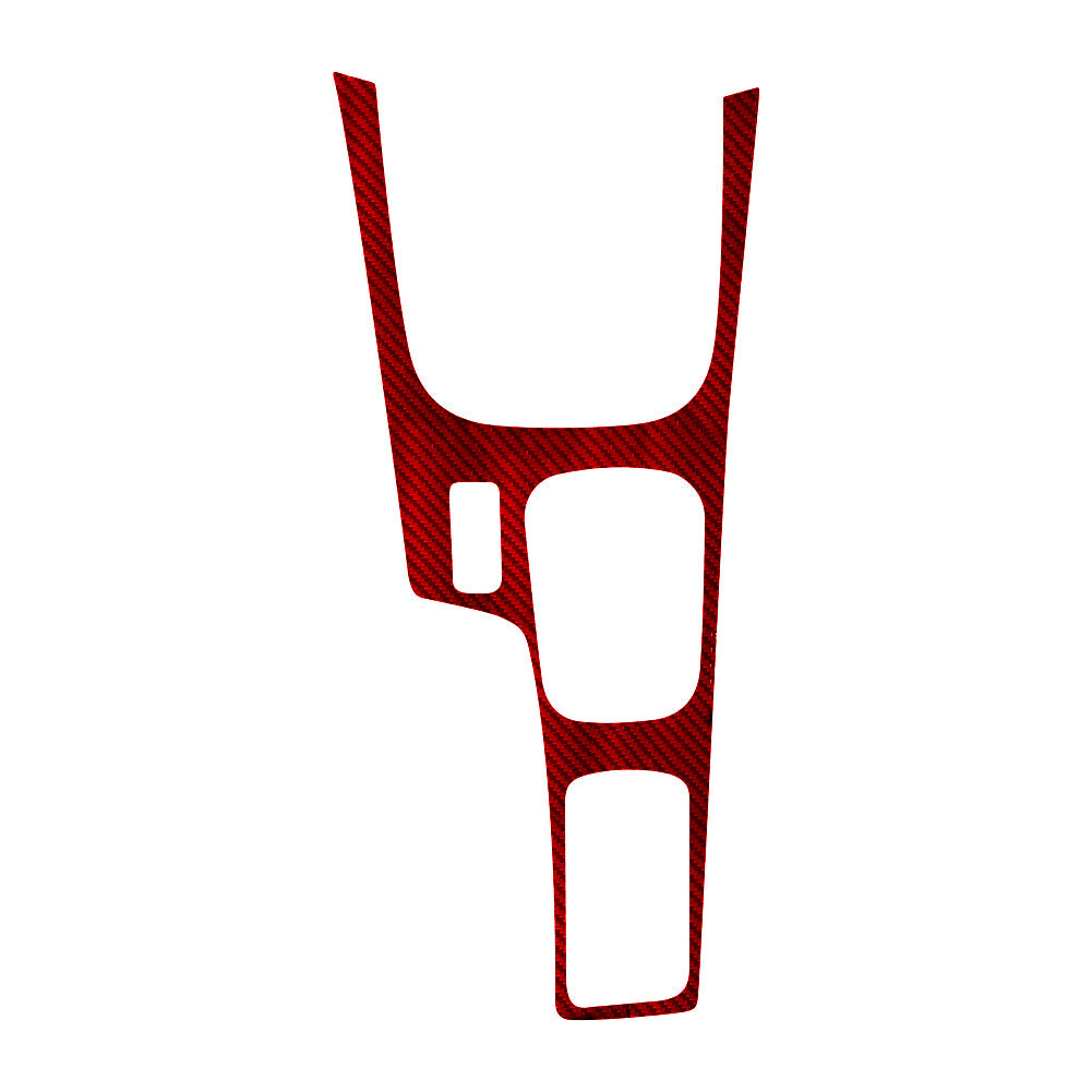 Red Carbon Fiber Automatic Gear Shift Frame Cover Trim for Toyota Hilux 2015-21