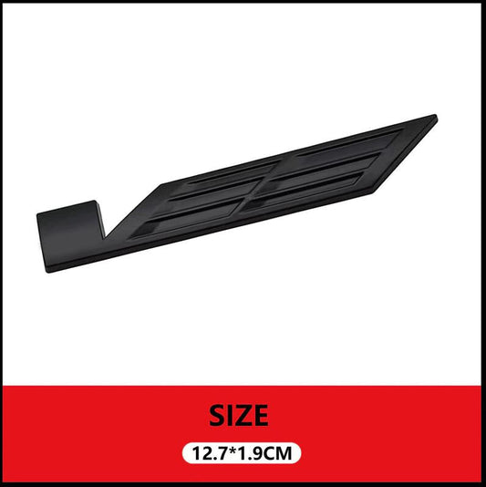 Suitable for Cadillac car trunk badge boot rear V badge metal sticker lettering black