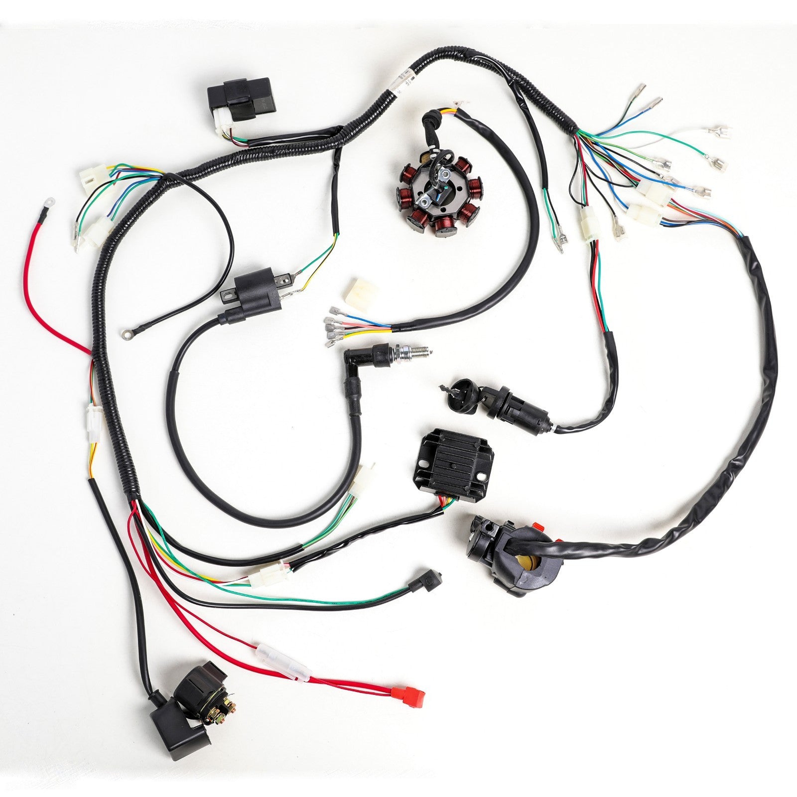 Electric wiring harness for all-terrain vehicles and go-karts, 150cc, 200cc, 250cc engines, Taodao Roketa