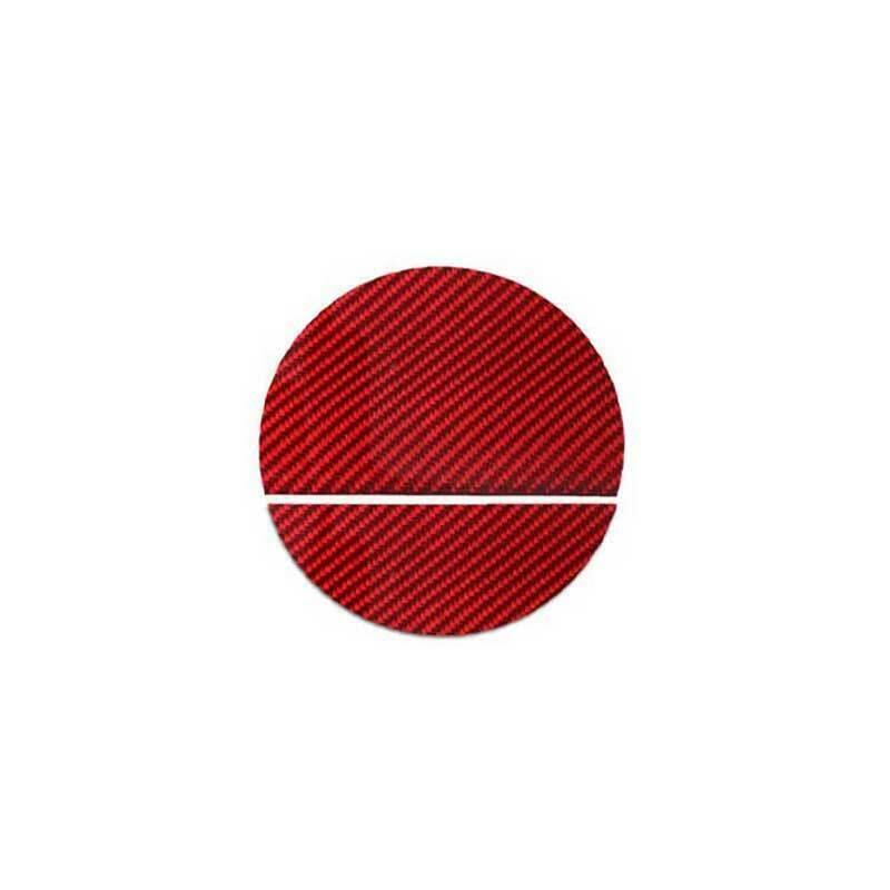 for Ford for Mustang 2015-2022 Red Real Carbon Fiber Outside Fuel Oil Tank Cap Cover