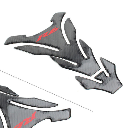 3D Carbon Fiber Red Gas Tank Pad Protector Sticker for Yamaha YZF R6 YZF-600