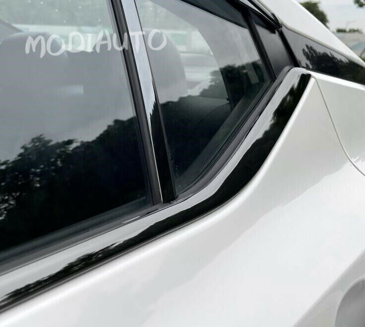 20-24 Black Titanium Car Window Bottom Strip Cover For Sentra Trim 4PC N n