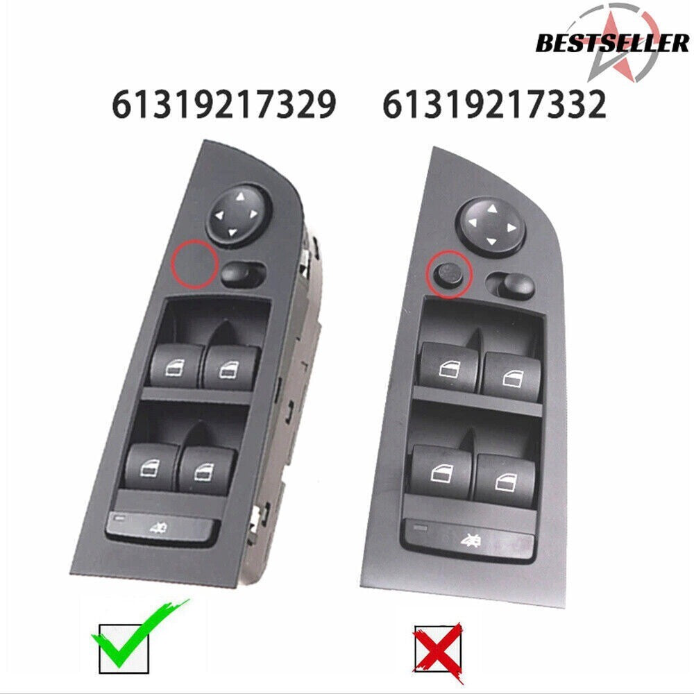 1x Left Driver side Master Power Window Switch for Sedan 4Door Black E90 E91 n