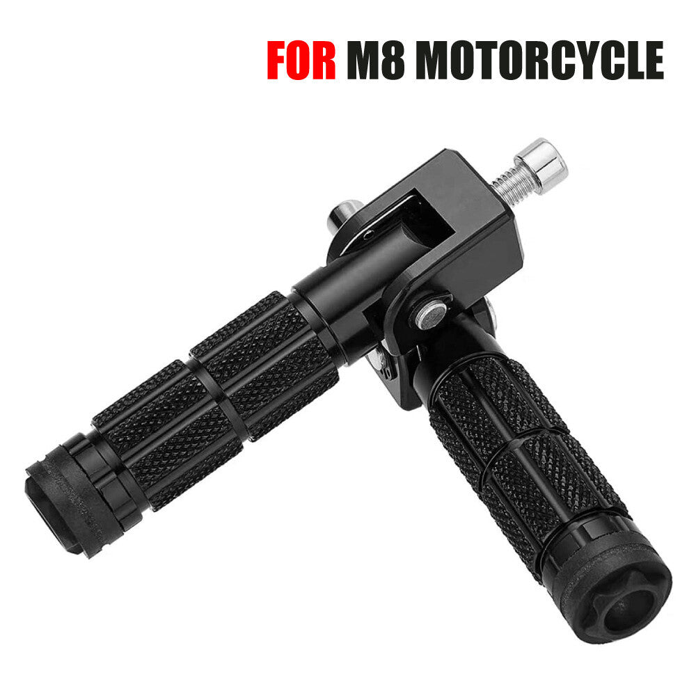 Foot Pegs Rearset Pedals Anti-Skid Foldable 2Pcs for Motorcycle Rear Passenger