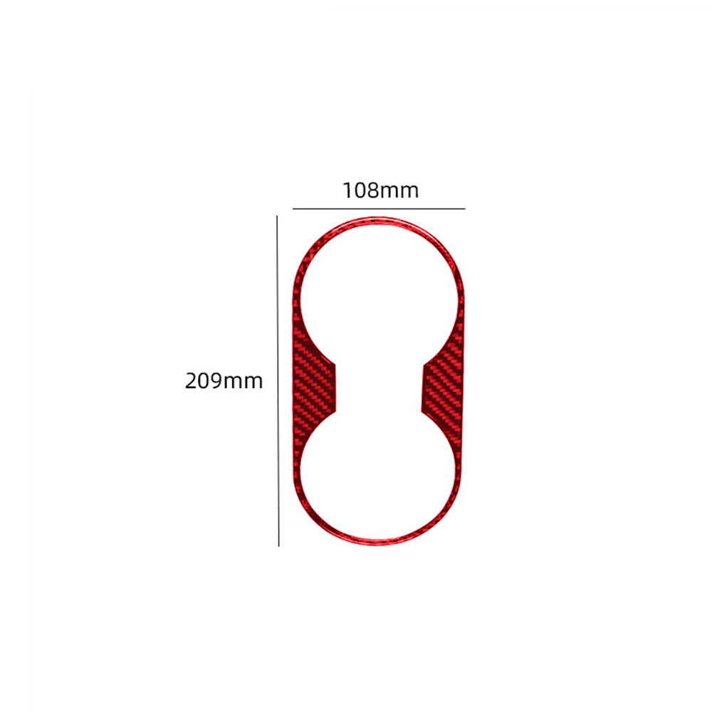 4X Red Carbon Fiber Rearview Mirrors Cover Trim For Hilux 2015-2021 v