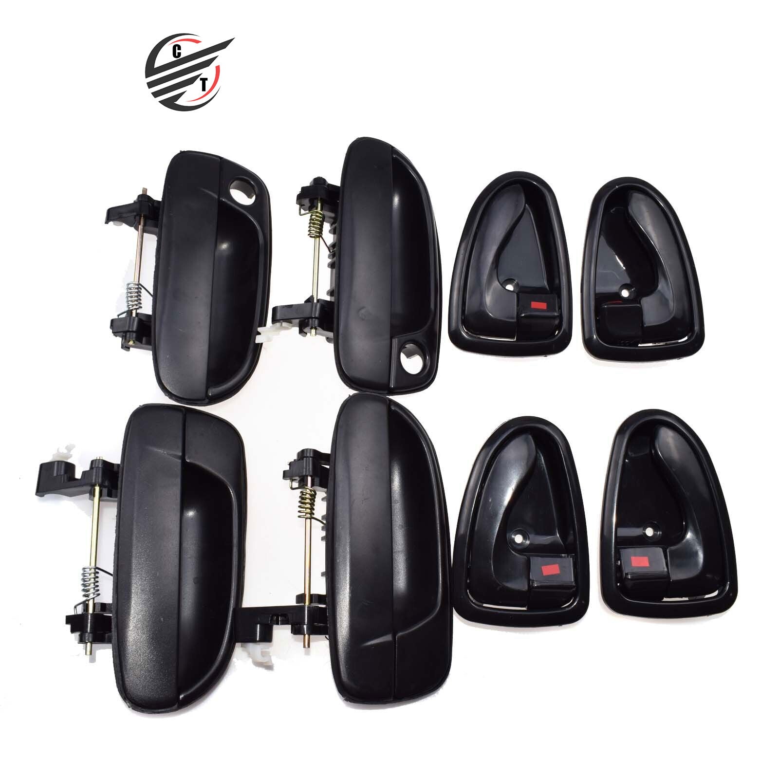for Hyundai ACCENT 8262022001 8pcs Black Outside black Inside Door Handles New
