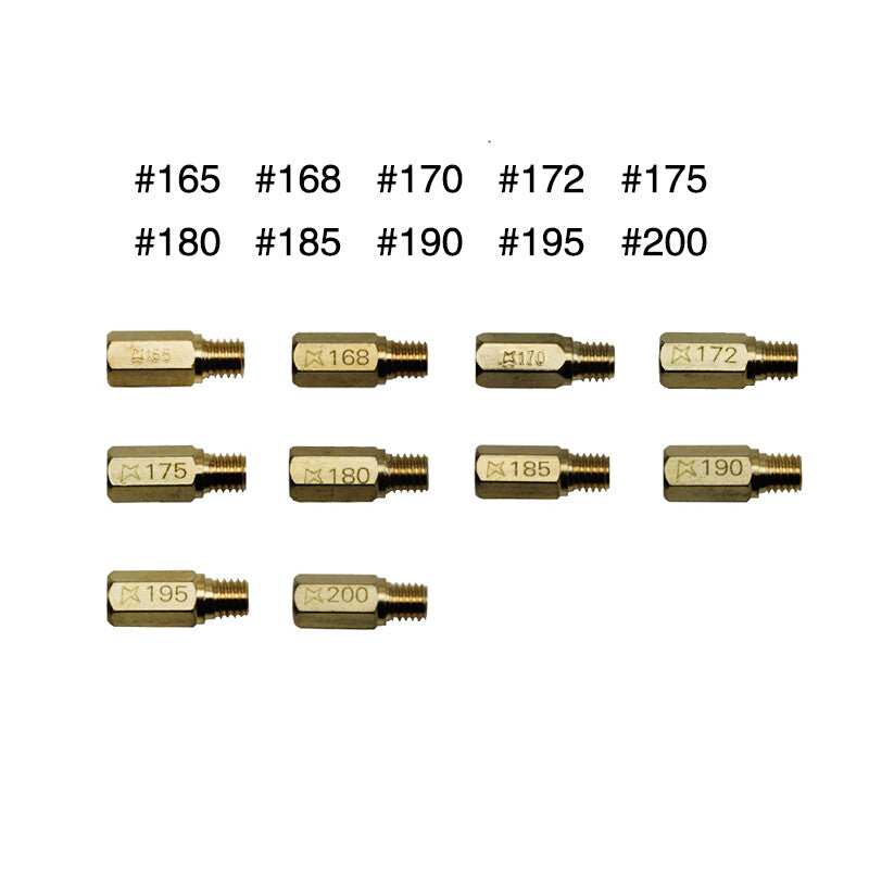 10-Piece Carburetor Main Jet Tool Kit for CVK K165-K200 Carbide Kit Q