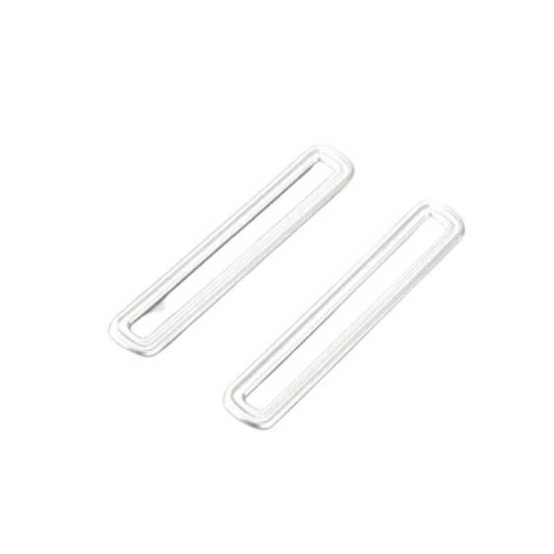 for Ford for Mustang 2015-2022 Matte Silver Inner Door LR Air Outlet Vent Trim 2PCS