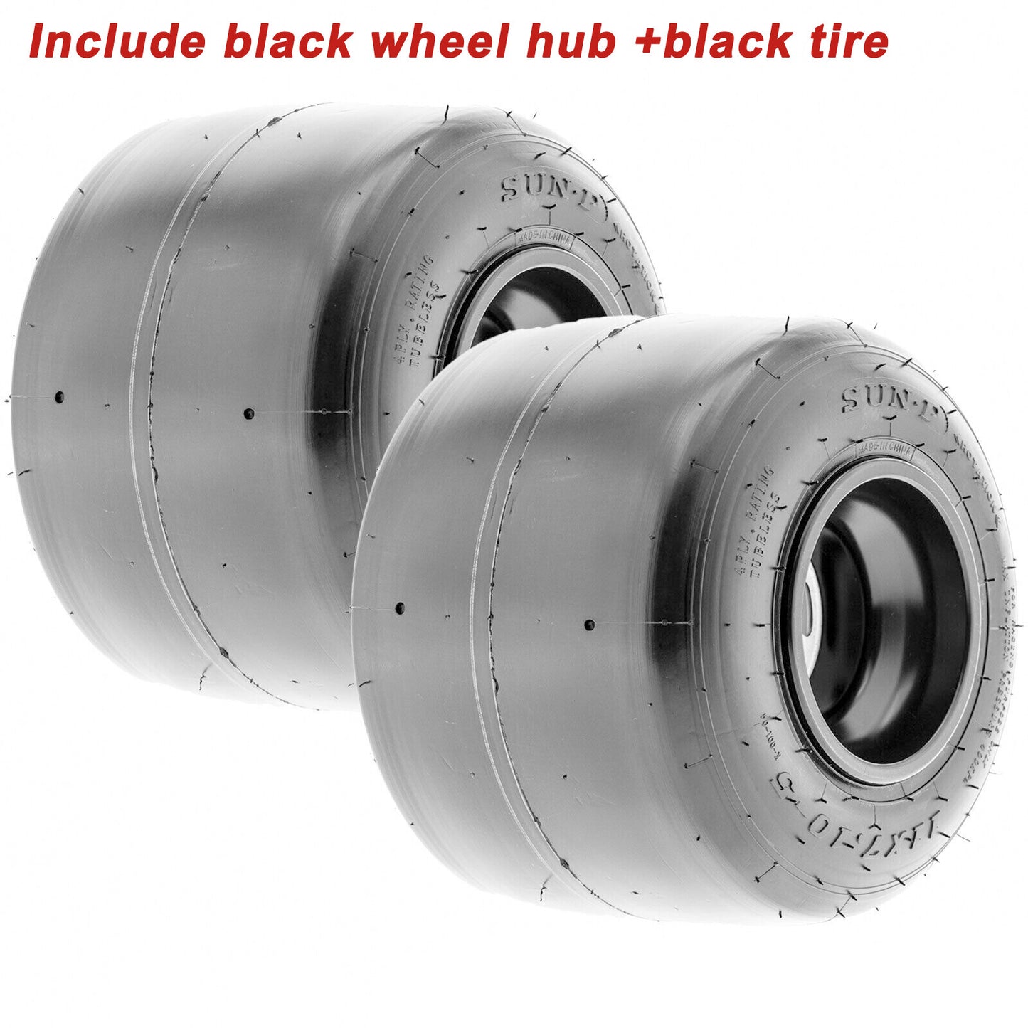 Go-Kart Wheels hub Tire slick tyres front  Rear 10X4.50-5 11x7.10-5