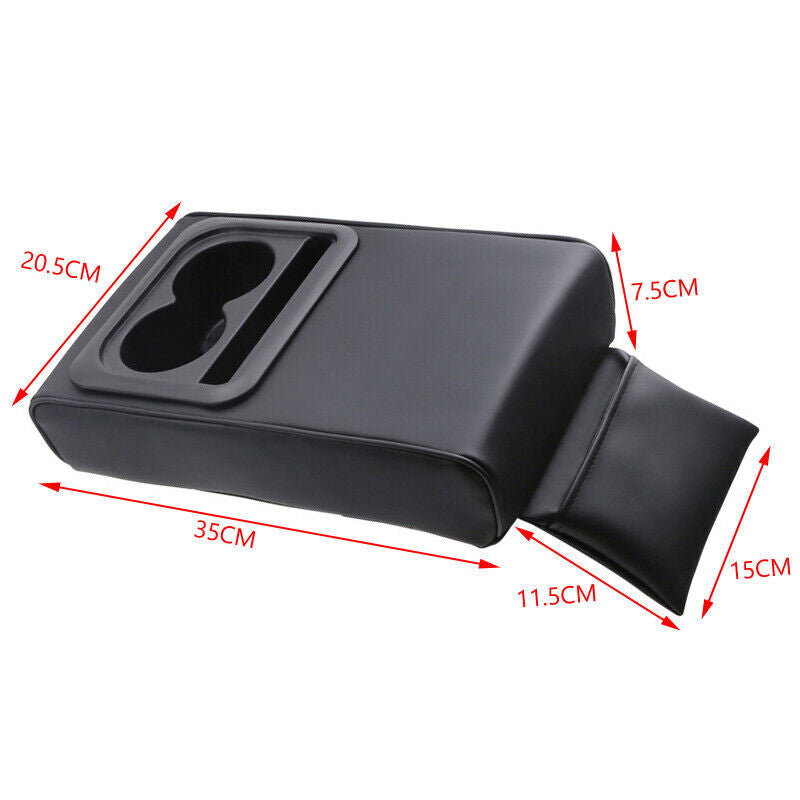 1-piece car armrest backrest cushion cover, heightened elbow rest, cup holder, and storage. n