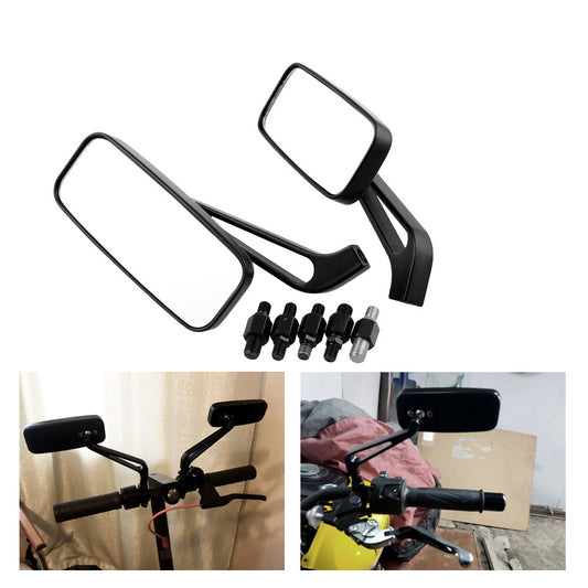 Motorcycle Rectangle Steady Rearview Mirrors 8/10Mm for Honda for Suzuki for Kawasaki Q