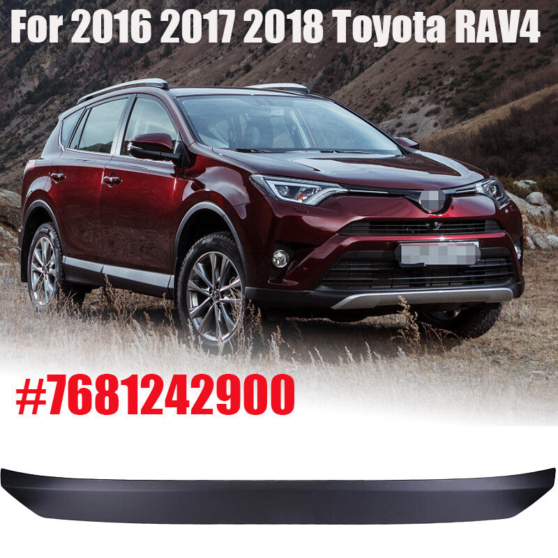 Black Rear Lower Tailgate Molding Trim For 2016 2017 2018 RAV4 7681242900 n