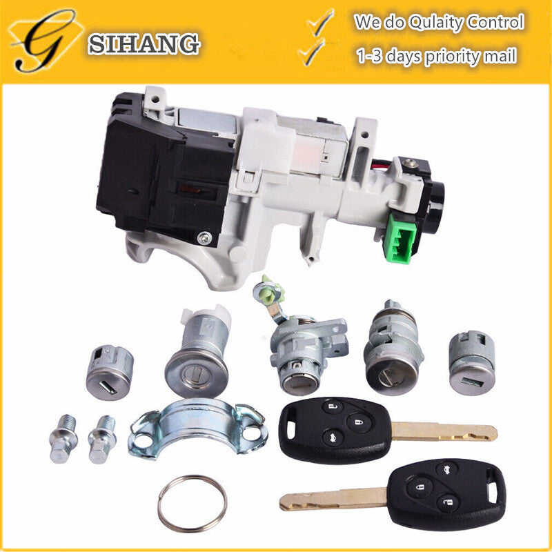Ignition Switch Door Lock Cylinder Immobilizer Keys for Honda Accord 03-05