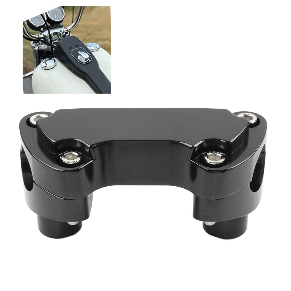 2 Handlebar Riser  Top Clamp for Harley Dyna Softail Sportster Street bob