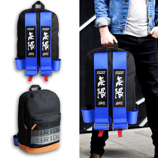 Bridal Gradient Fabric Backpack with Adjustable Shoulder Straps, Muggan Blue, Suitable for Honda